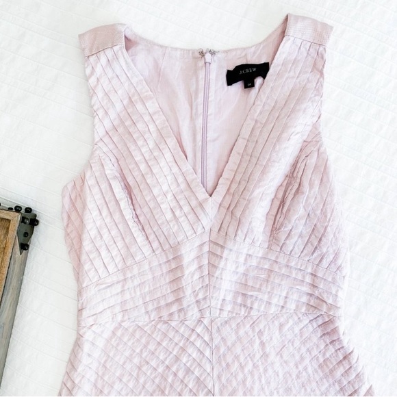 J.Crew 100% cotton lined midi, fit & flare soft pink, pleats blush pink. Size 4 - Picture 9 of 17